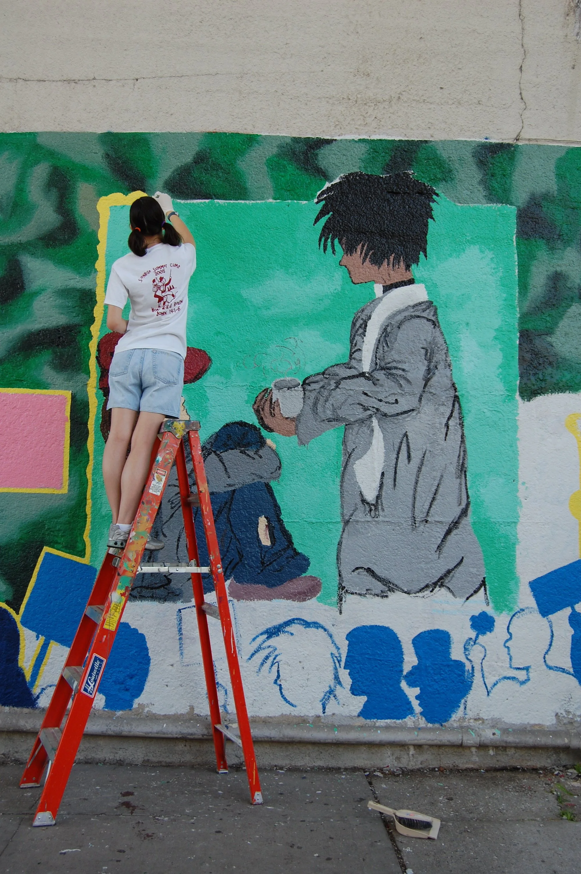 Evelyn up ladder copy.JPG