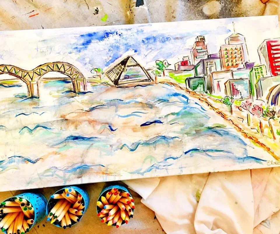watercolor memphis city skyline bridge.jpg