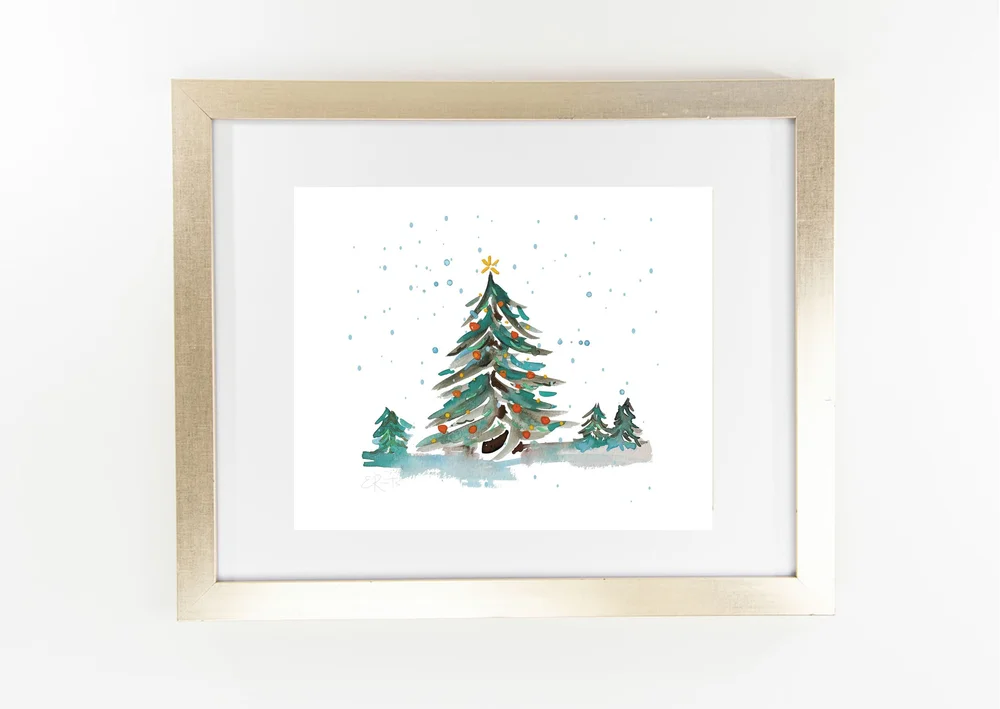 orange-christmas-tree-scene-8-x-10-fine-art-print-erika-roberts-studio