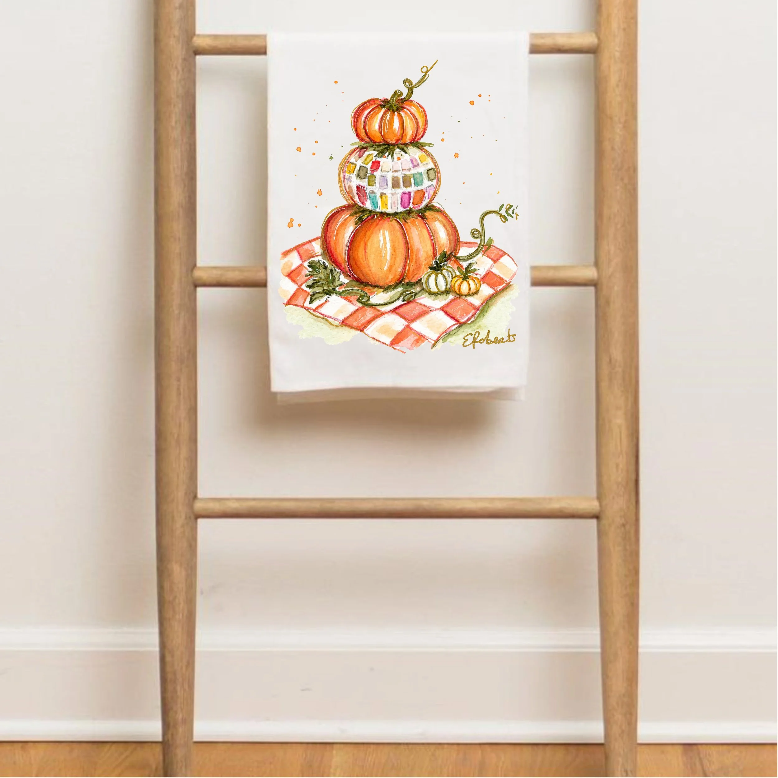 Disco Pumpkin Picnic Towel Mockup.jpg