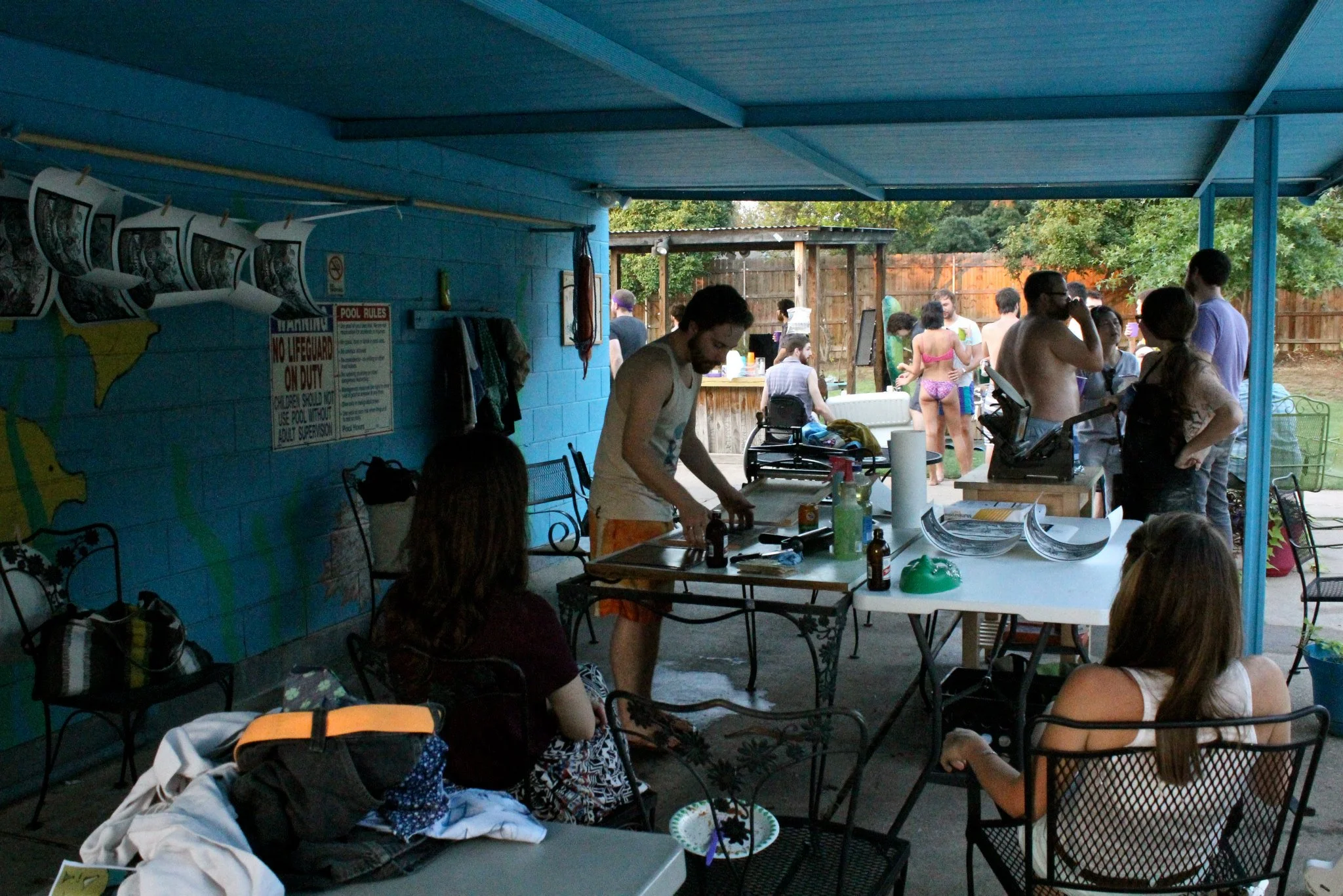 Spiderweb Salon's three year anniversary pool party | 2014 | photo by courtney marie
