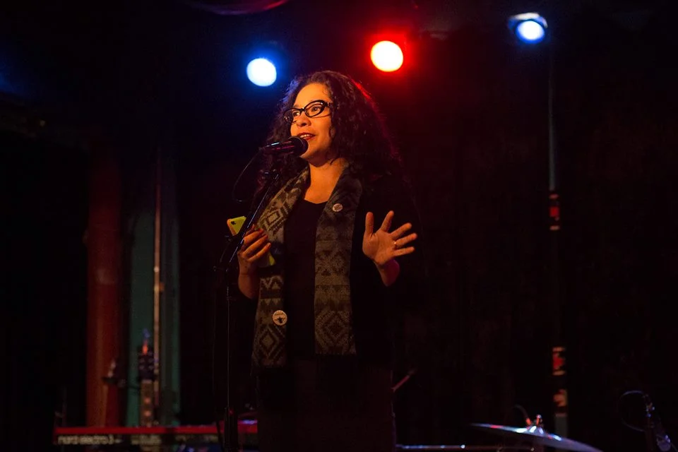 Griselda Castillo at spiderweb salon's third annual winter formal | photo by Leah Jones | 2016