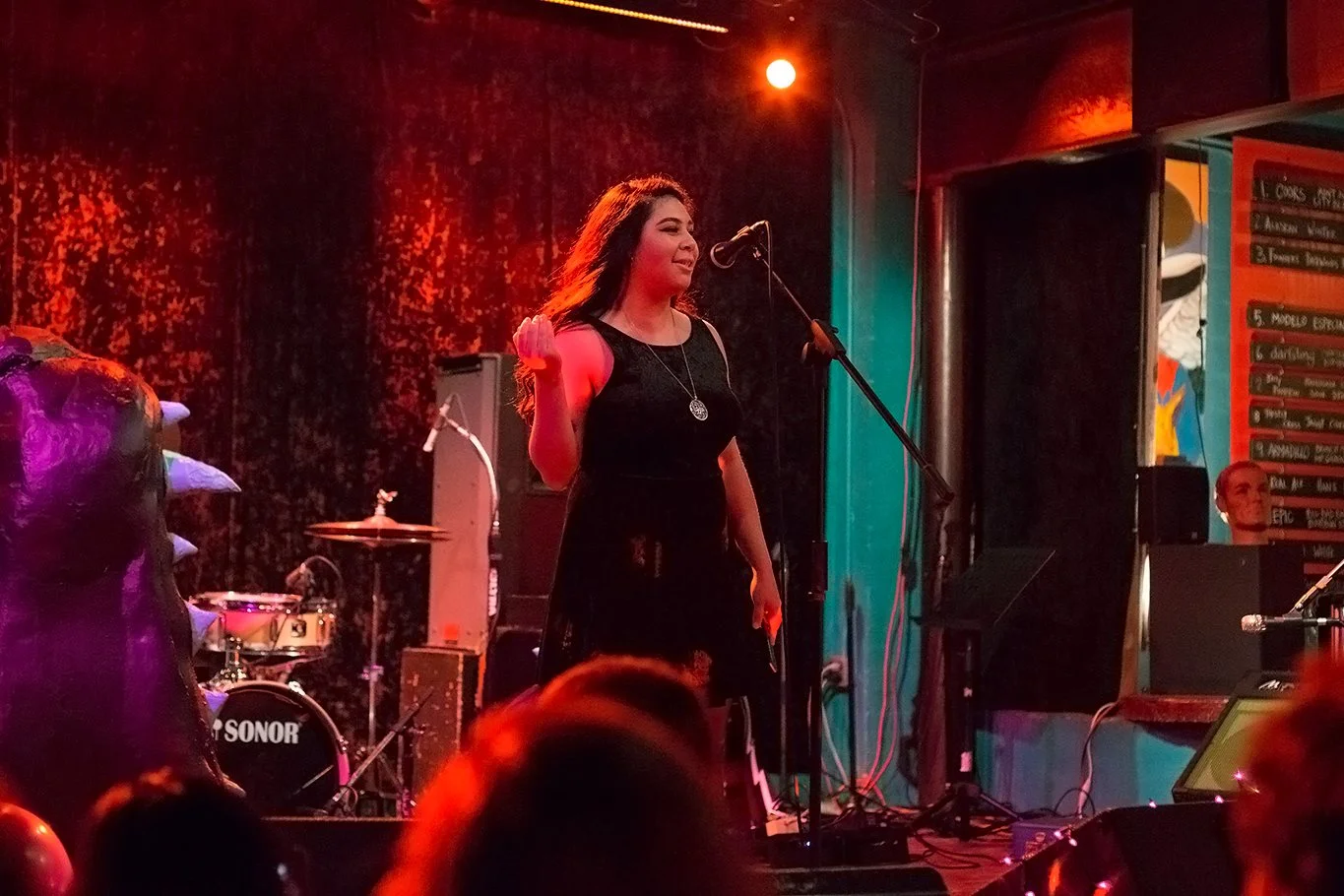 Anjelica Fraga at the Spiderweb Salon 2018 Winter Formal | photo by Leah Jones