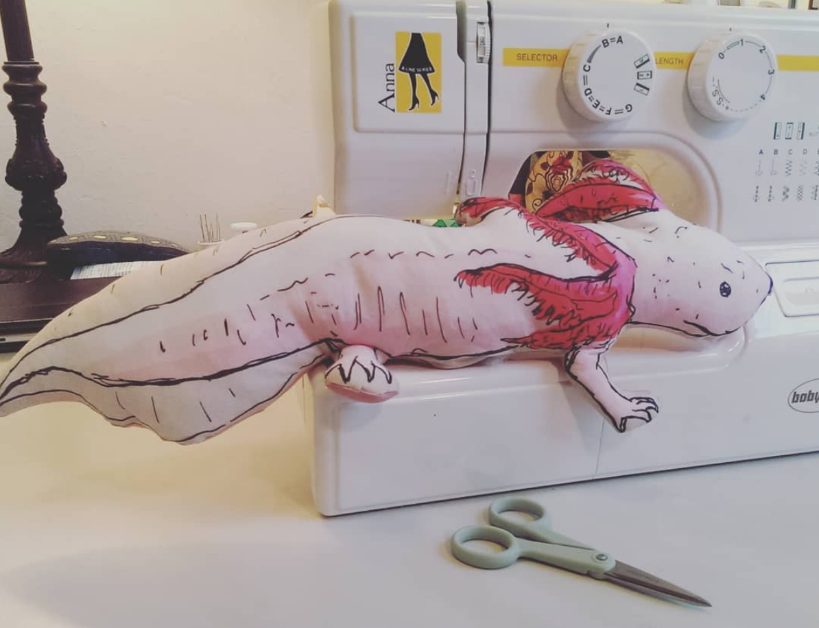 Inside Sallack's studio