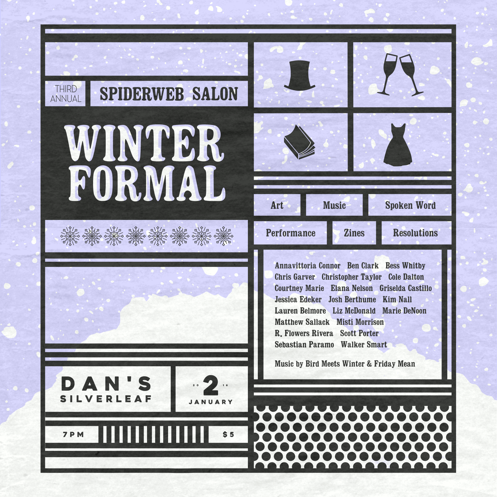 Flier design by Tony Ferraro