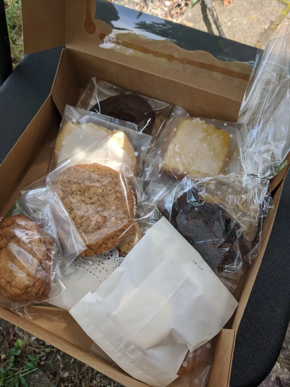 items in box may vary, but they will all be delicious