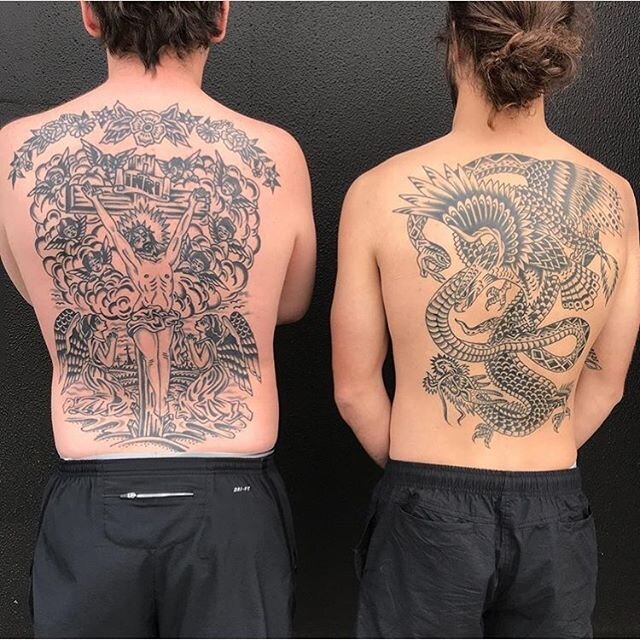 Outline  Epic large scale traditional work by younestattooer at  braboshandtattoo in Antwerp     traditionaltattoo tattoo tattoos  tattooideas tattooinspiration backtat backtattoo trad tradworkers  tradworkerssubmission tigertattoo 