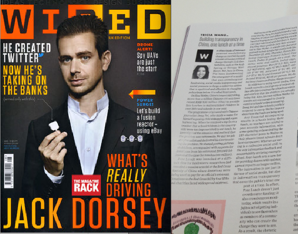 Article in Wired UK: 'Building transparency in China, one lunch at a time'