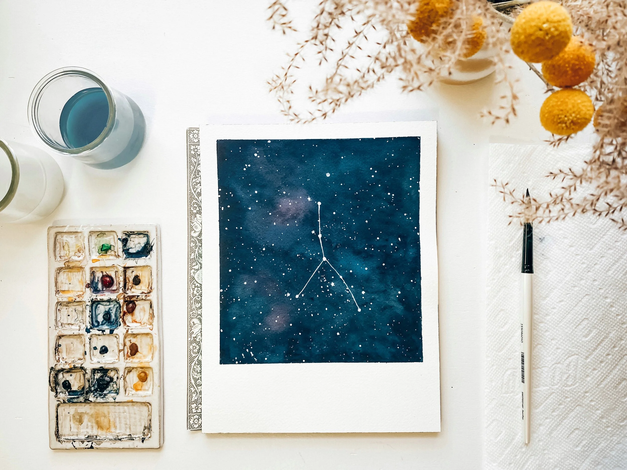 Virtual Workshop in a Box » Constellation Watercolors 
