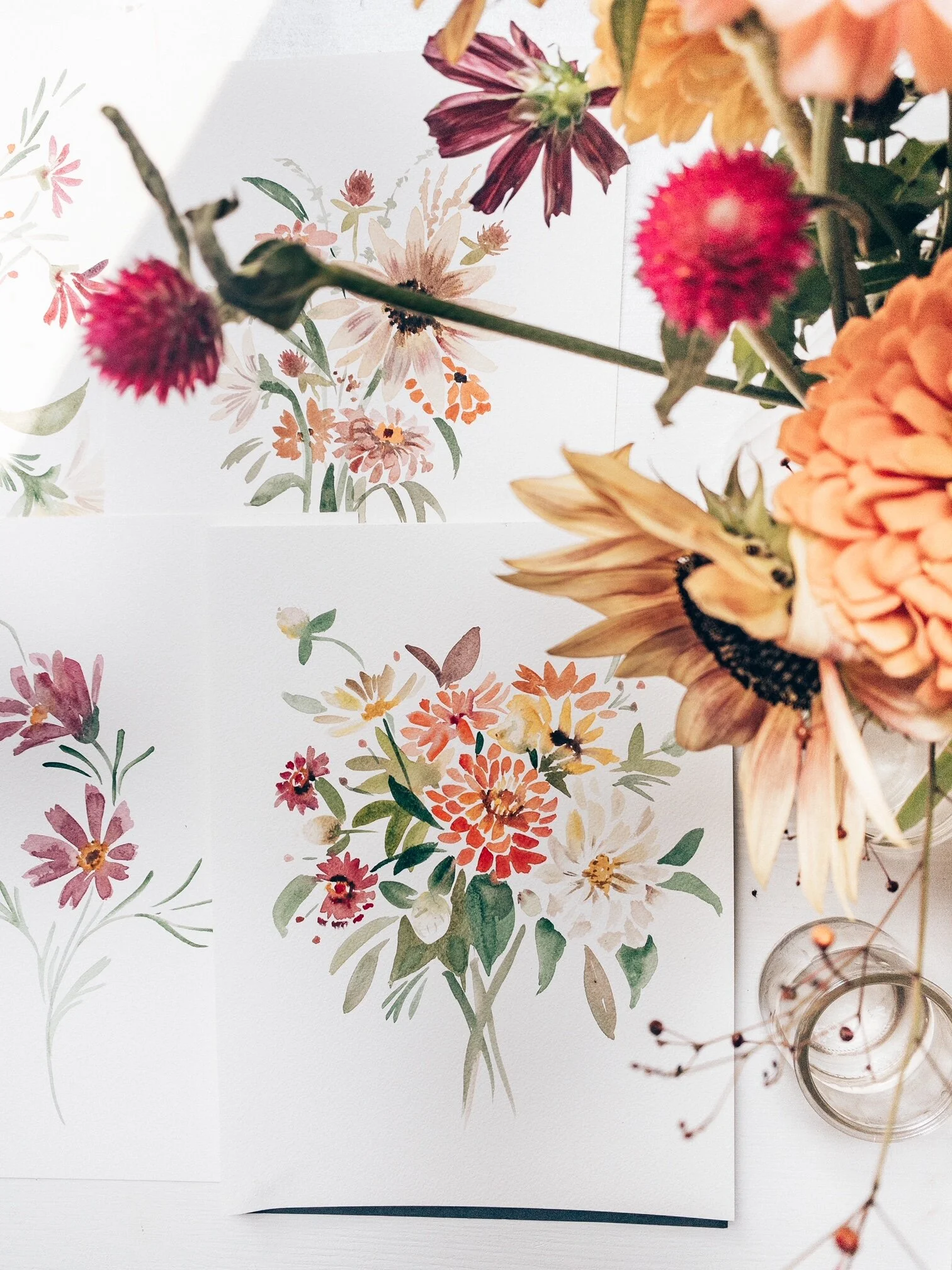 HAND-TIED BOUQUET &amp; WATERCOLOR FLORALS WORKSHOP 