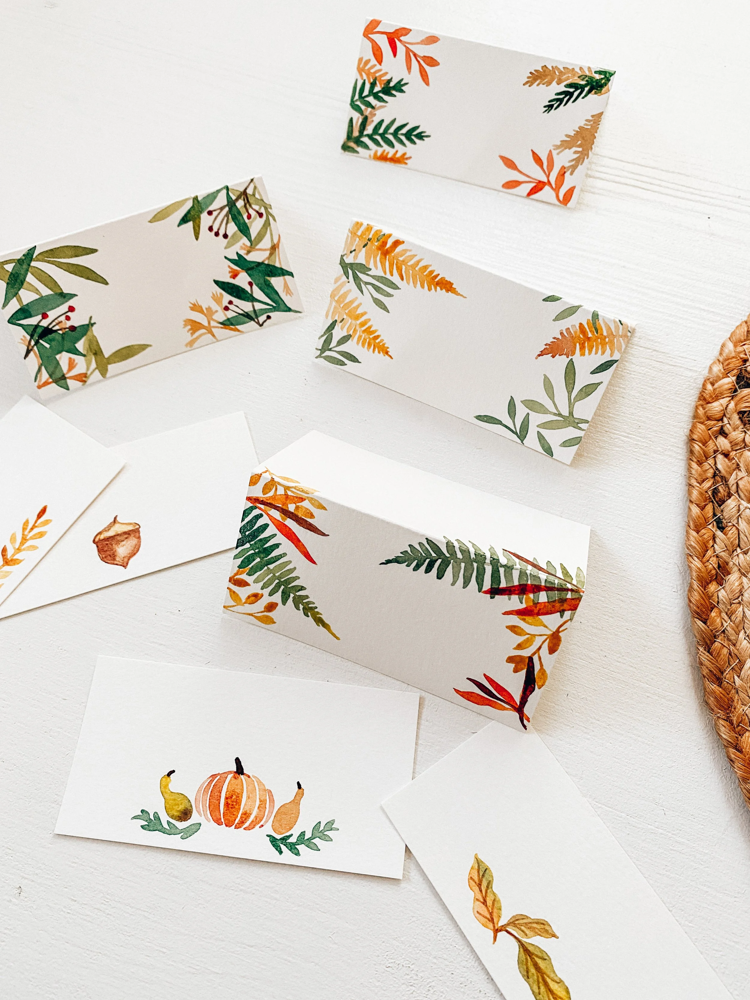 WATERCOLOR PLACE CARD WORKSHOP AT HILLFOLK