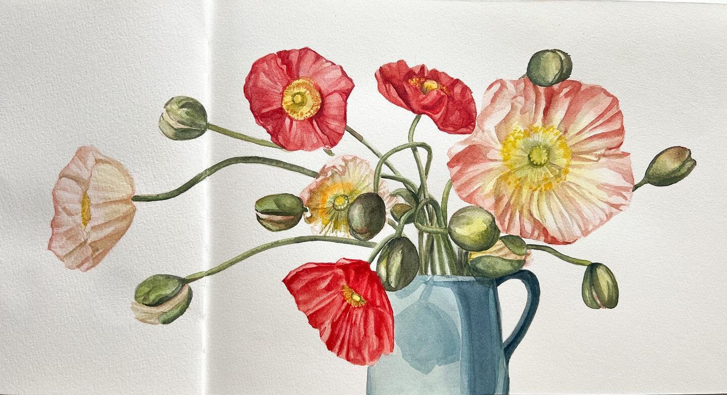 &ldquo;Poppies for Julie&rdquo;
My professor, Julie, has passed from this earth yesterday afternoon. Though I grieve, I&rsquo;m thankful she&rsquo;s with her Lord and is no longer in pain. 

Since news of her health, I&rsquo;ve been processing and re