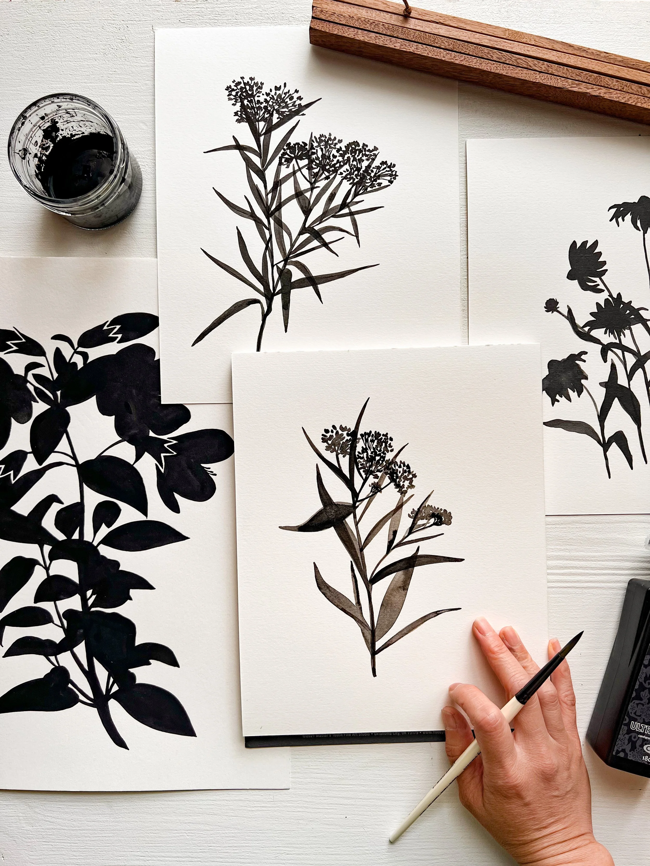 SUMI INK WORKSHOP AT HILLFOLK 