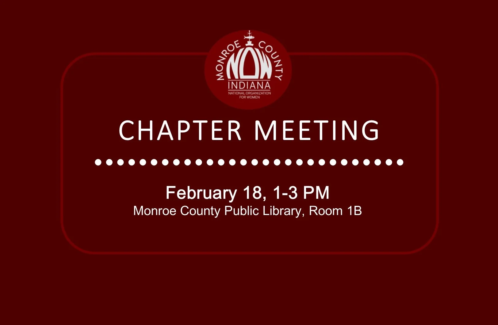 February Chapter Meeting