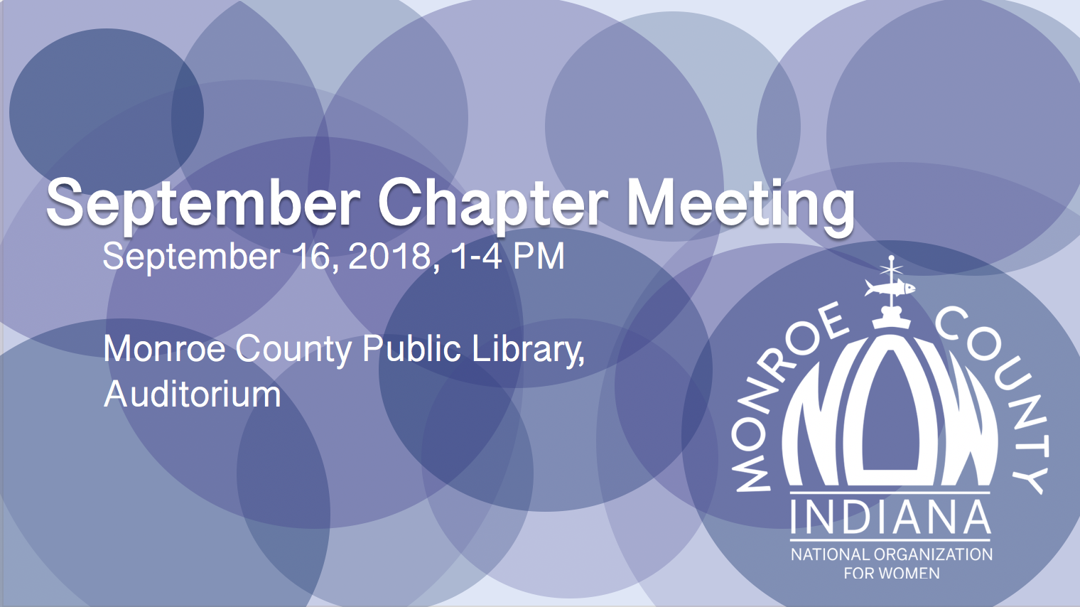 September Chapter Meeting