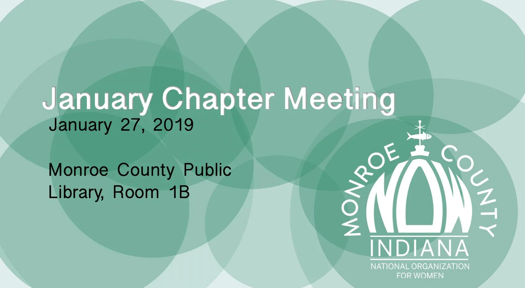 January Chapter Meeting