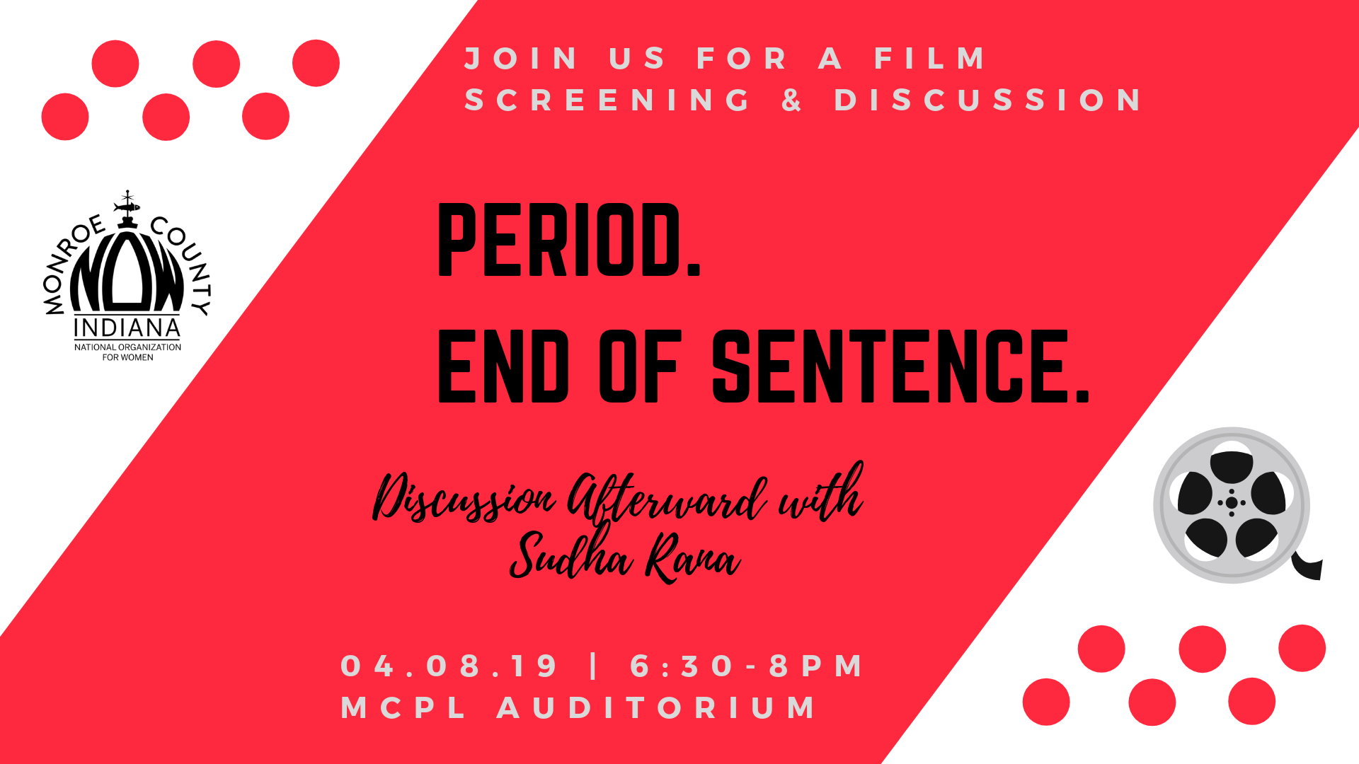MC NOW Film Screening and Discussion: Period. End of Sentence.