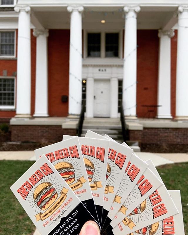 Only a few days until Thumper’s Build-A-Burger Philanthropy!!! 🍔 🍔🍔 Be sure to purchase your ticket from a brother in time for Friday! #autismawareness