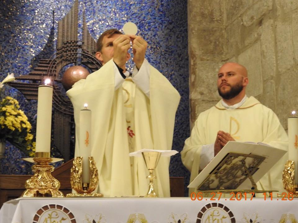 Mass in the Latin Rite chapel at the Holy Sepulcher (last five Stations of the Cross)