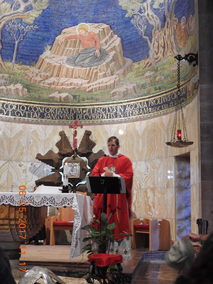 Mass at the rock of the Agony in the Garden