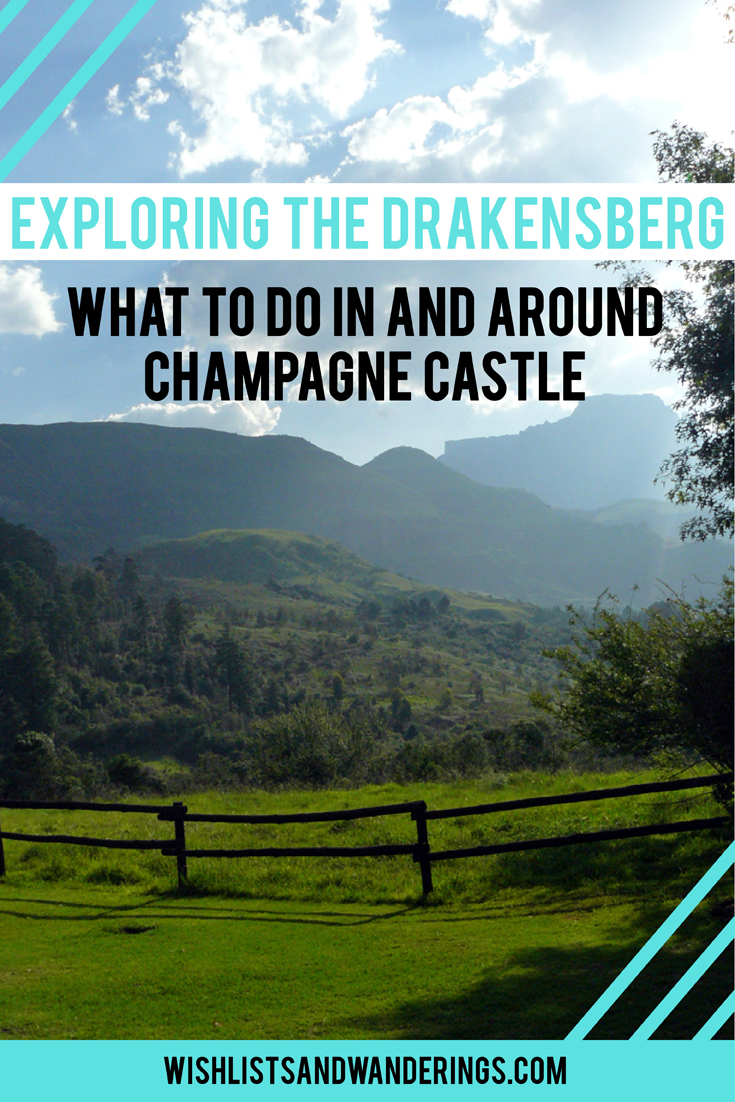 Exploring the Drakensberg: What to do in and around Champagne Castle. South Africa's tallest mountain range, the Drakensberg ('dragon mountains') are home to a UNESCO World Heritage Site, priceless rock art and a lot of eager travelers inspired by the wildlife and stunning landscapes. One of the tallest mountains, Champagne Castle, lies in a valley offering activities for any type of holiday. From horse riding, golf, bowls and tennis to white water rafting, quad biking and non-outdoorsy options (craft stalls, choir concerts and coffee shops), there is a lot to do, see and eat in this beautiful destination.