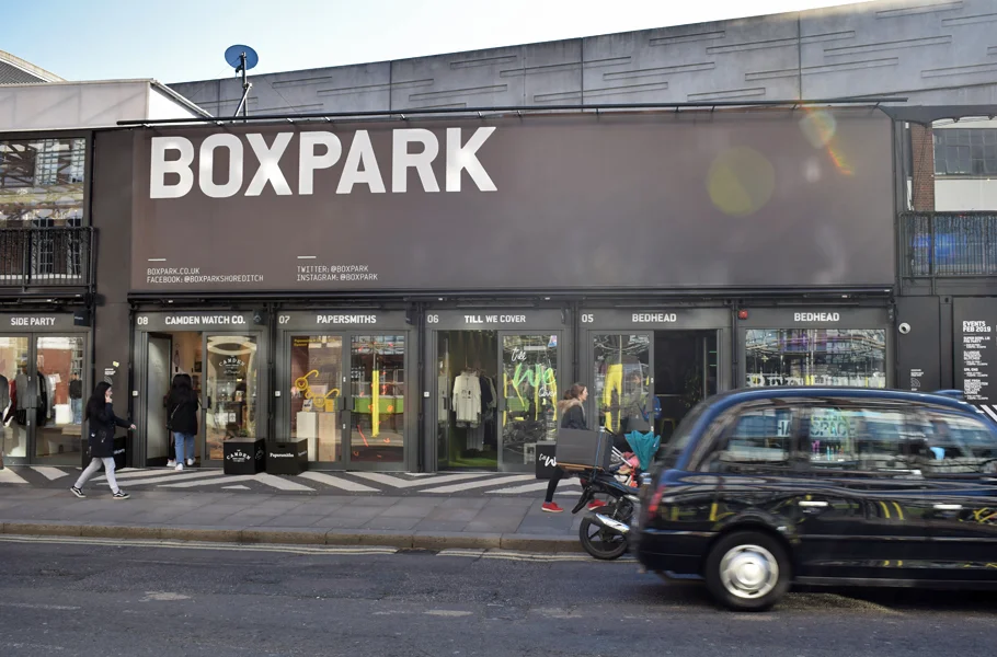 Box Park Shoreditch Shops
