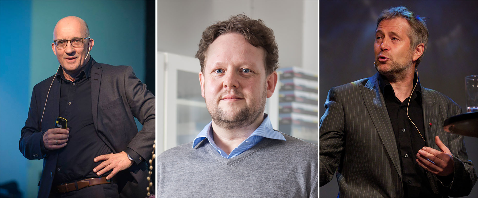 Trond Haukedal, Pål Molander og Arne Johannessen kjem alle på Vårseminaret i Norheimsund 4. april.