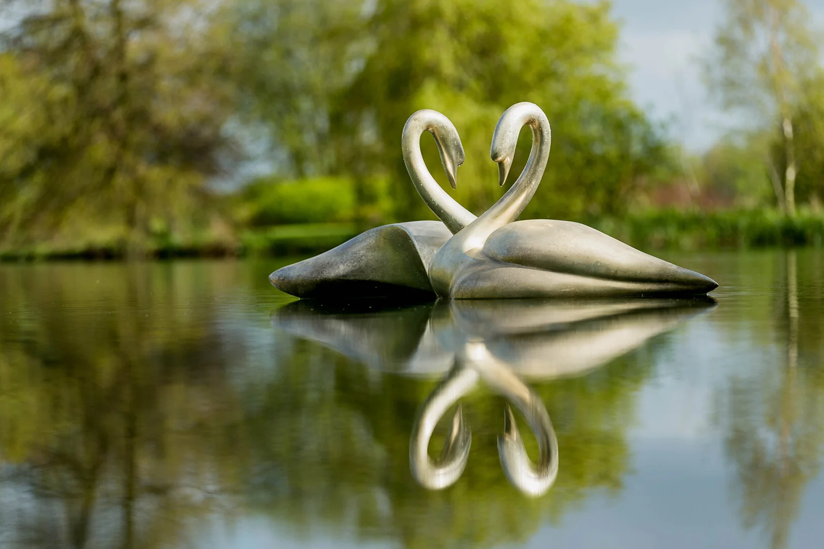 Pair of Bronze & Nickel Plated Swan (Copy)