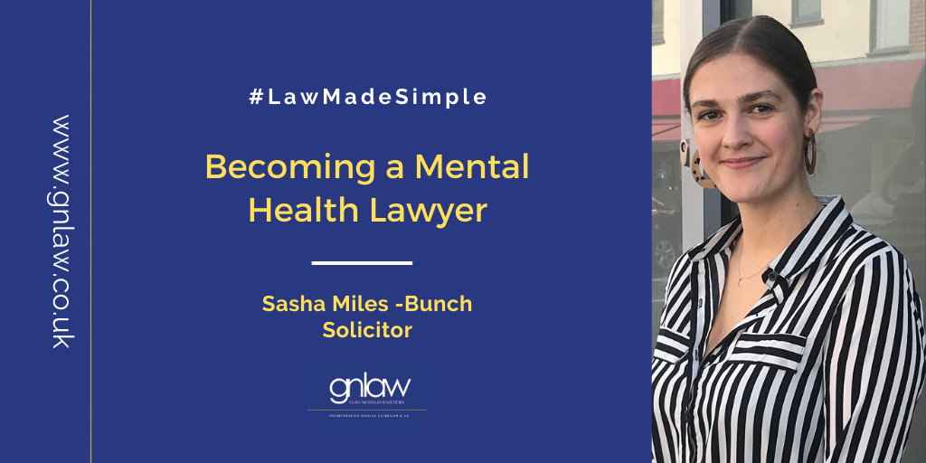 Becoming a Mental Health Lawyer: the view from Sasha Miles - Bunch 