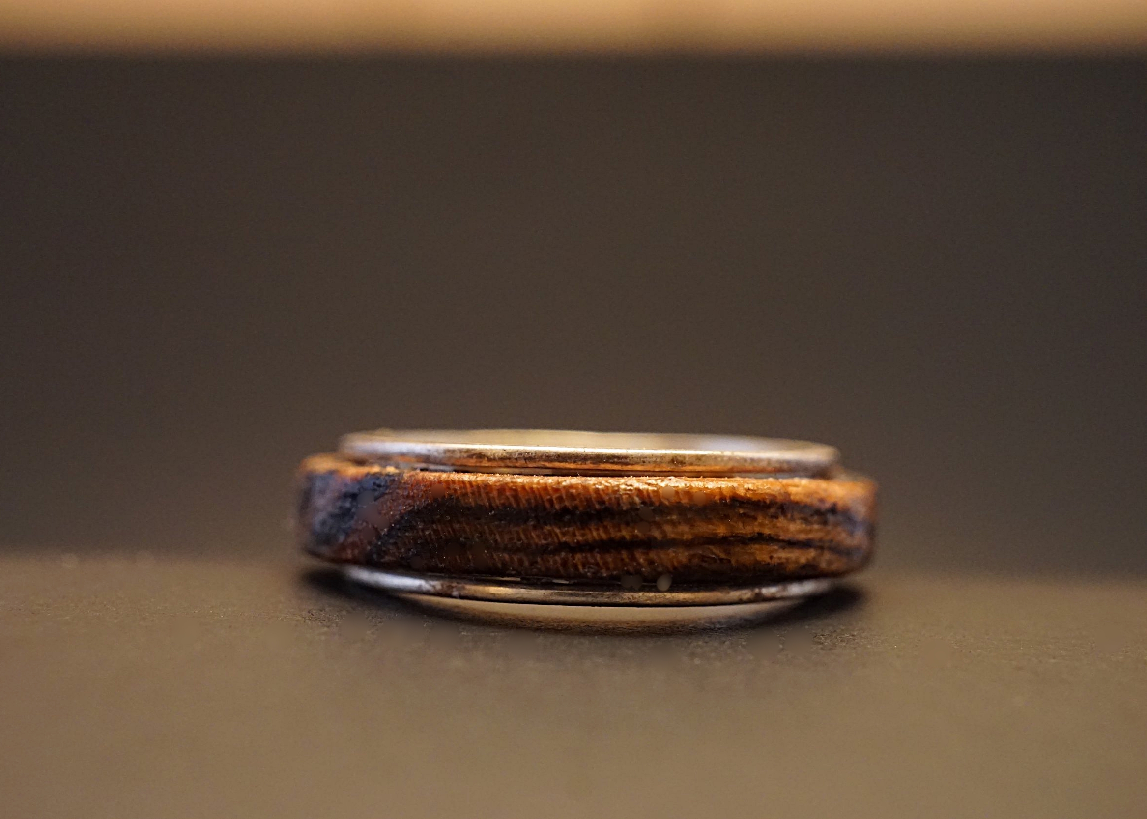 Bocote wood spinner ring