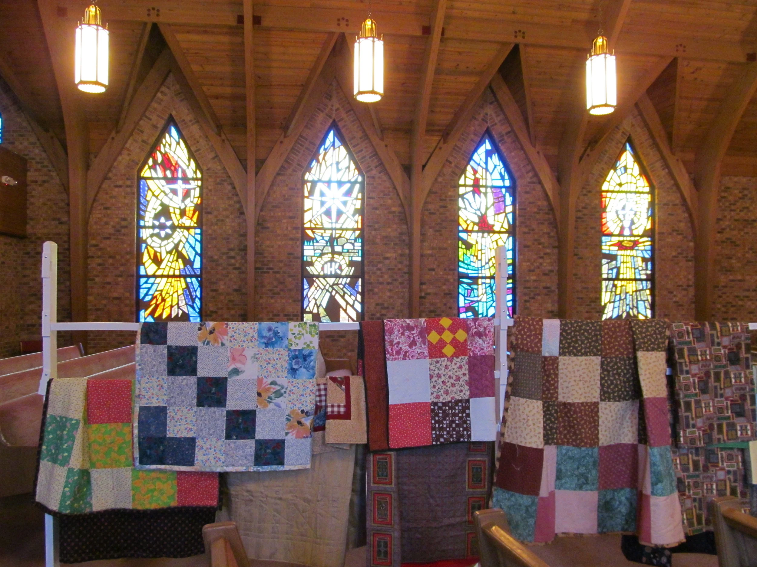 Quilts Made by OSLC Members for LWR
