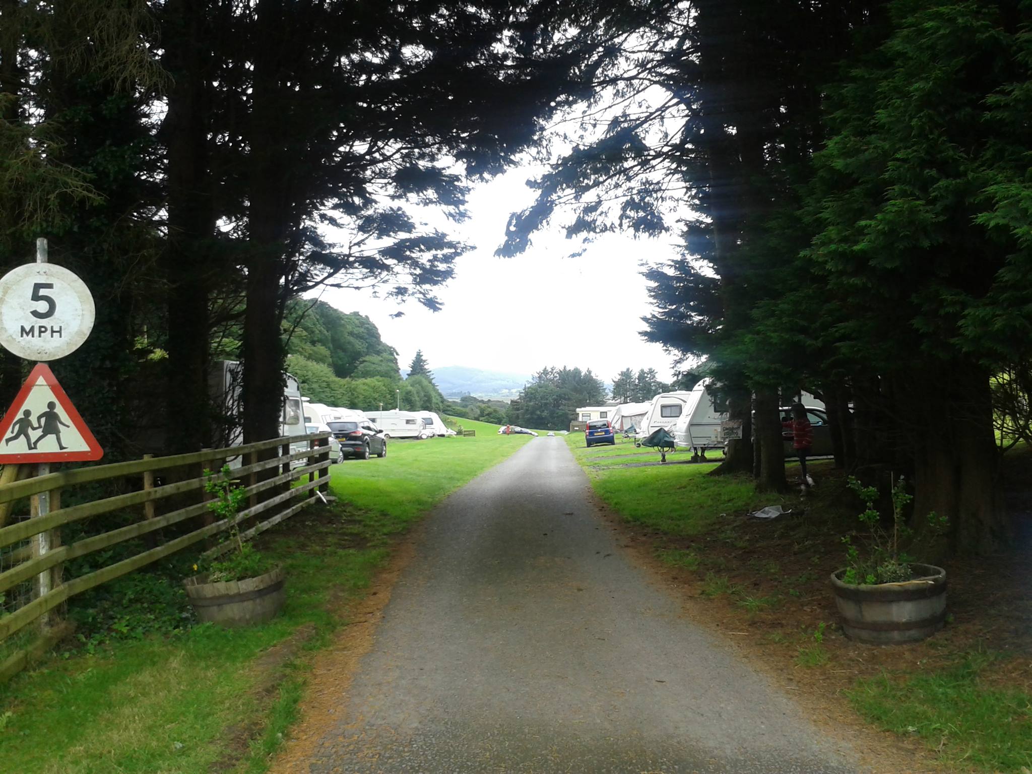 Cefn Crib Caravan entrance