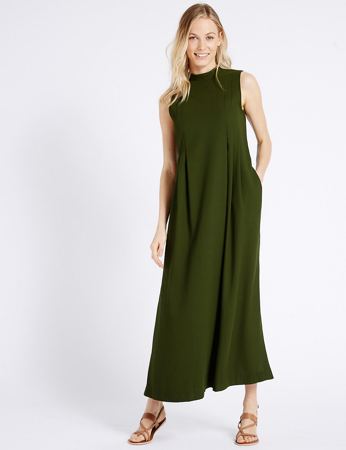 M&S £45.00 . I know this does not instantly scream wedding glam. BUT put it with a fab pair of shoes, these floral sandals from LK Bennet are great. Wear statement earrings and huge bangles. This dress is also great if you are pregnant, in any trimester. 