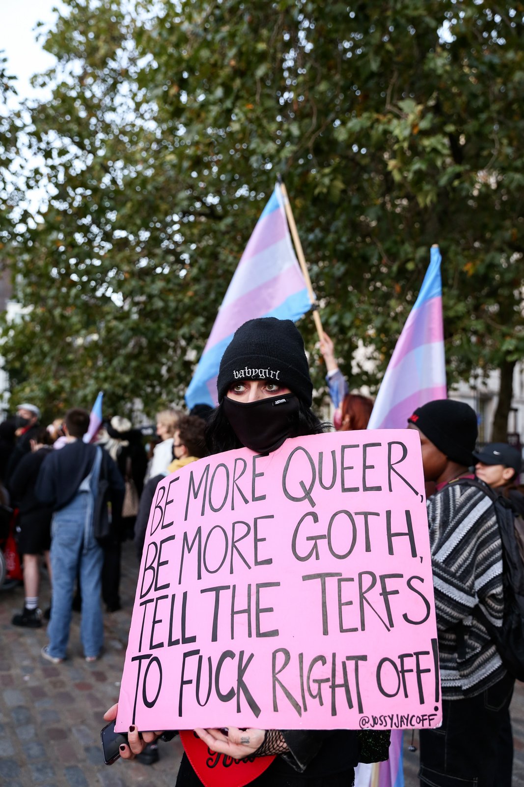 Trans+ Protest against LGB Alliance Conference, 2021