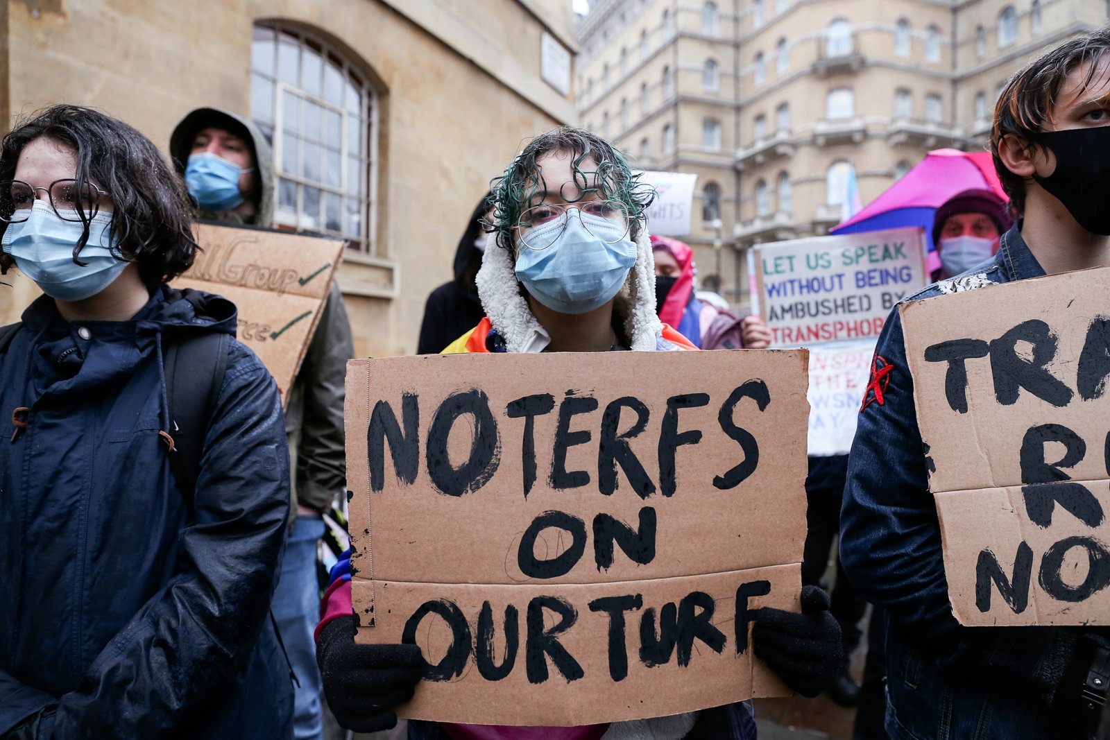 Trans+ Rights Protest BBC, 2022