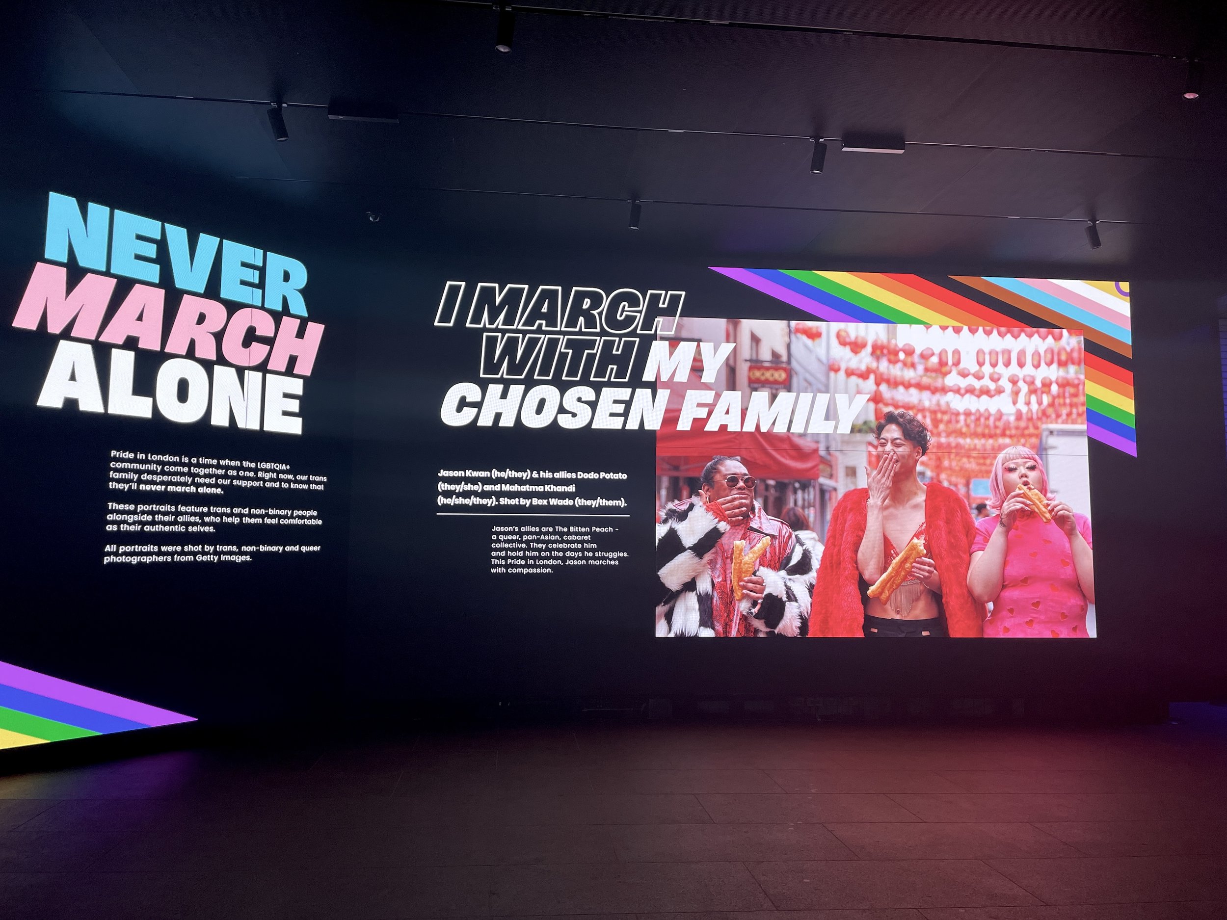Outernet London - Pride in London 2023: Never March Alone (Getty/TMW)
