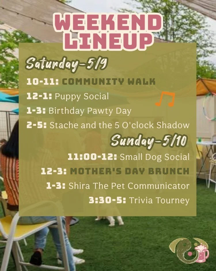 Come join us for a fun weekend at @barknbrewsny and celebrate all the moms in your life!