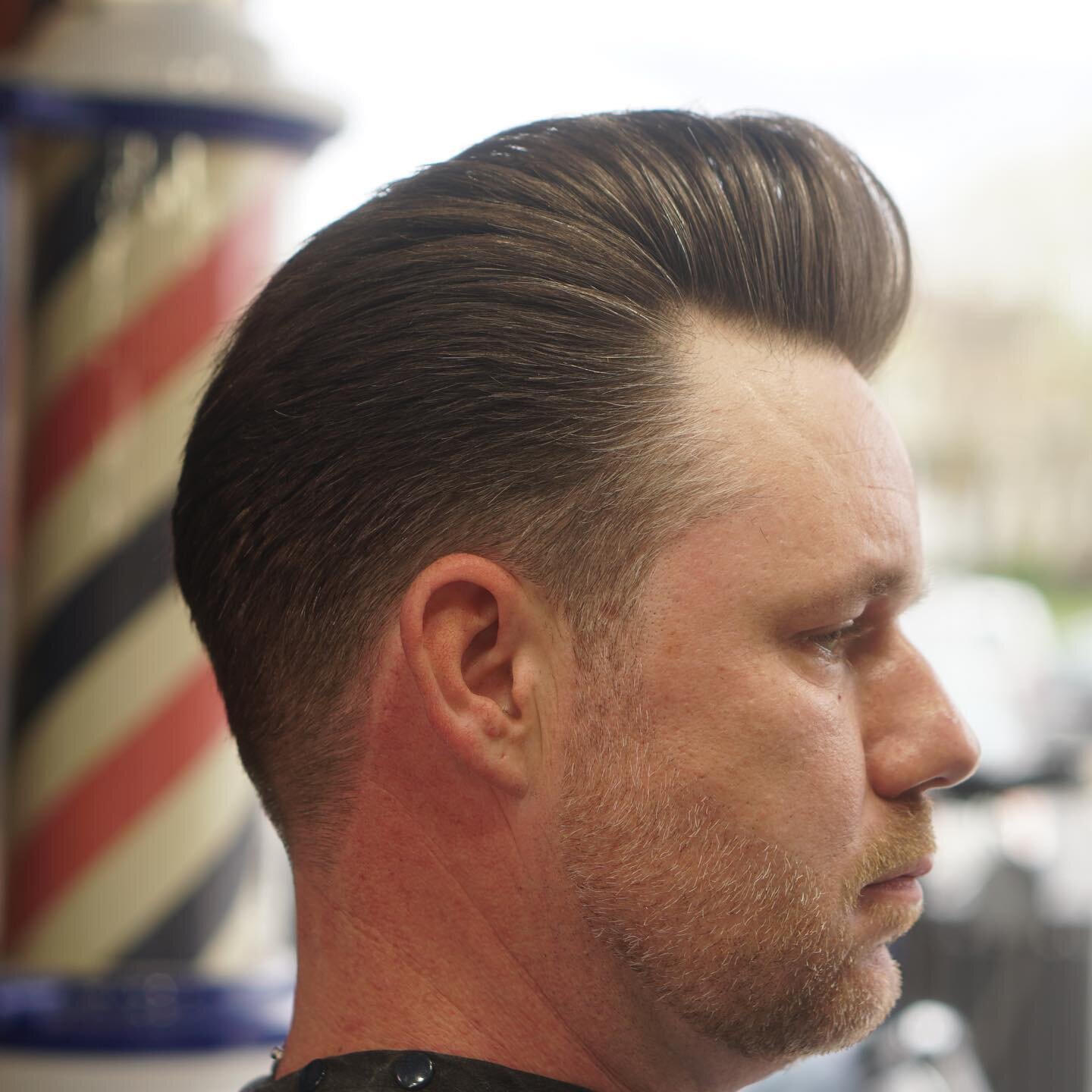 Cut by Shane&bull; CLASSIC POMPADOUR~

Book yours now @swaggerandbladebarberparlor.com or hit the link in the bio ☝🏼

#swaggerandblade #pompadour #mensgrooming #menshaircuts #beardtrims #swagger #clean #njbarbers #monmouthcountybarbers #traditionalb