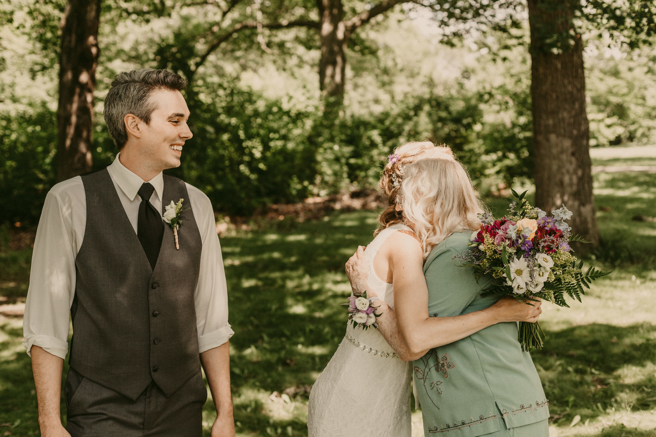 The Choudiors | Intimate Park Wedding at High Cliff State Park ...