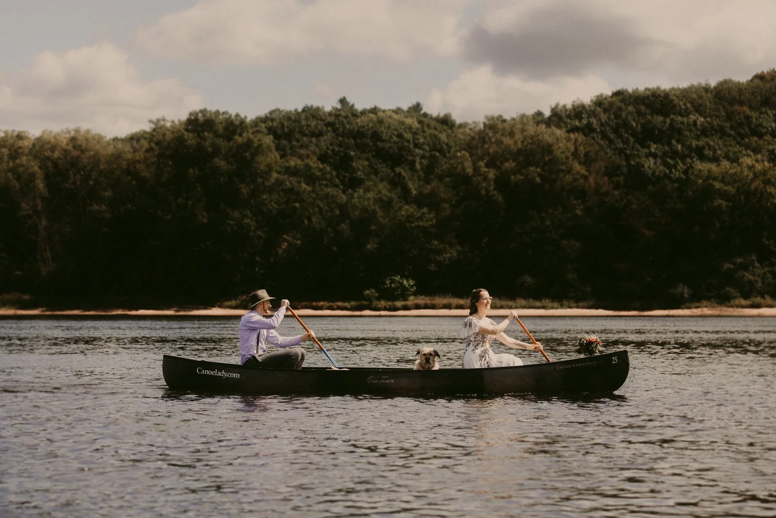 Amber &amp; Eamon | Sauk City Canoe Wedding