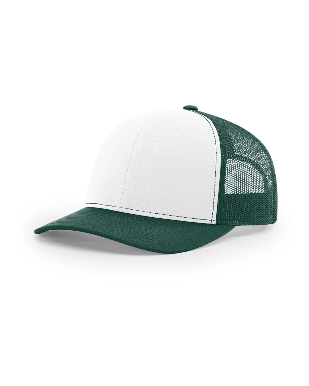 White/ Dark Green