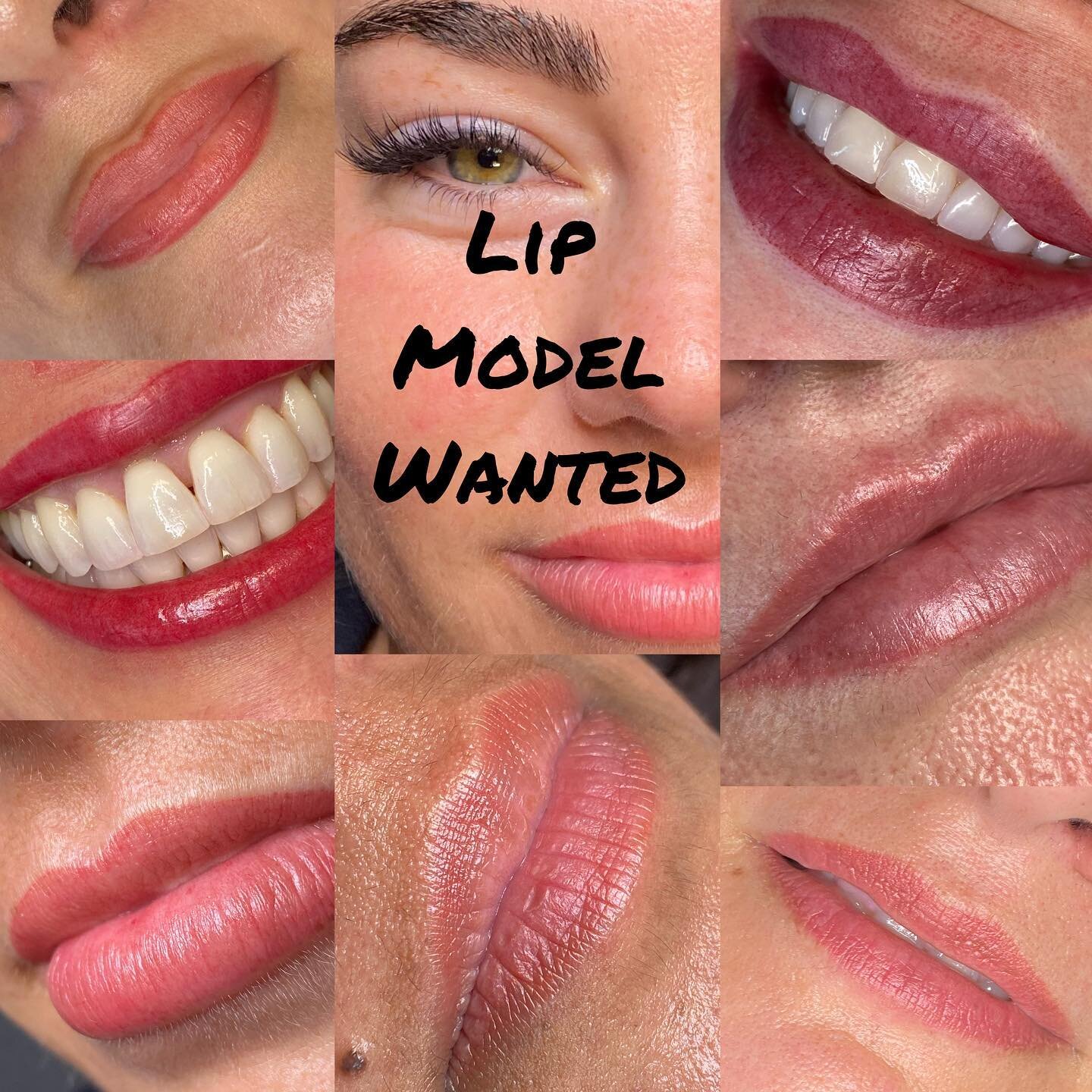 Lip Model wanted for permanent makeup training May 4. 
Here is your chance to have your lips done with a permanent blushing technique for only $350!  Initial session performed by student in front of trainer.  Trainer to perform perfecting session 8 w