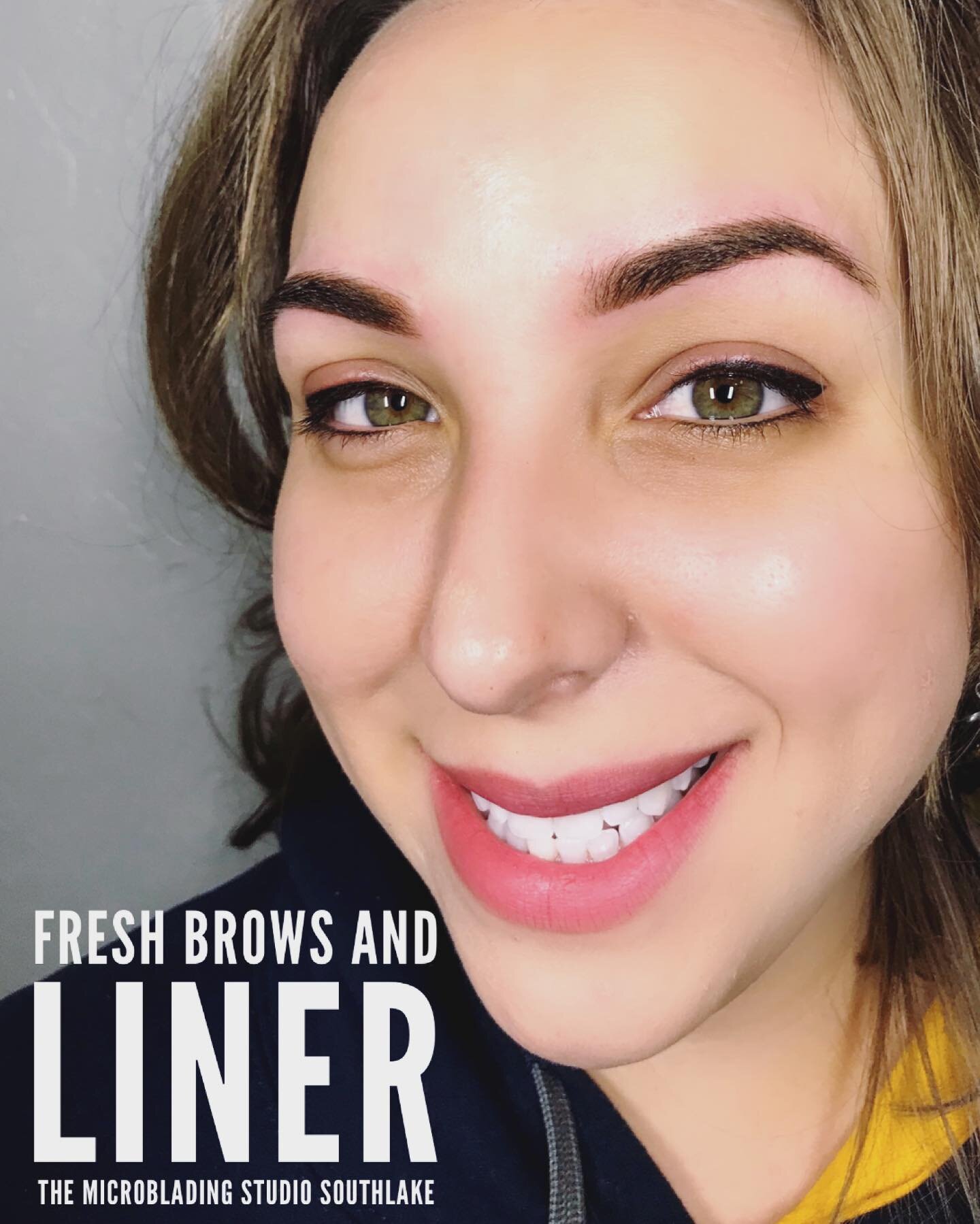 Beautiful fresh Powder Brows and Liner by the talented Erika! Having your brows and liner done saves a LOT of time in the mornings- and it doesn&rsquo;t ever smear or flake! .

Go to www. Microbladingstudiosouthlake.com to book yourself or call (682)