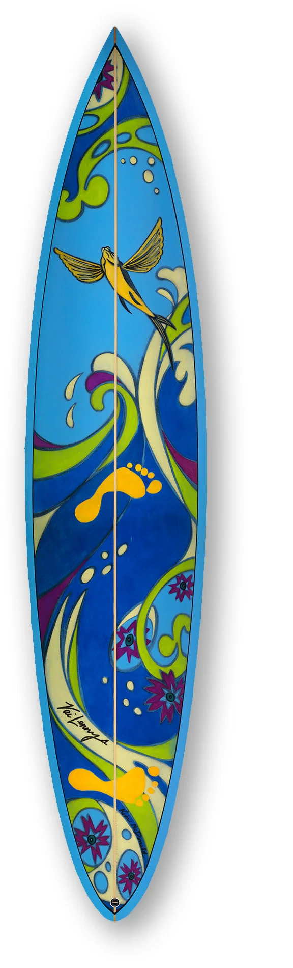 North Shore “Heart & Soul” | Size 7'6" Surfboard Hand shaped by David Gott