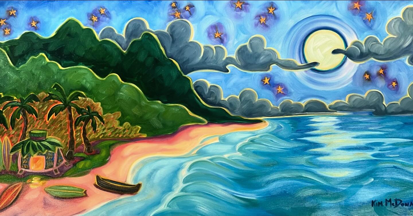 My new original moon pieces are available to view on my website! 🙌 

🌙&rdquo;Lunar Reverie&rdquo;🌙 24&rdquo;x48&rdquo; Original Oil on Canvas

Visit www.kimmcdonald.com or call Kim at 808.757.8211 for special pricing ✨
