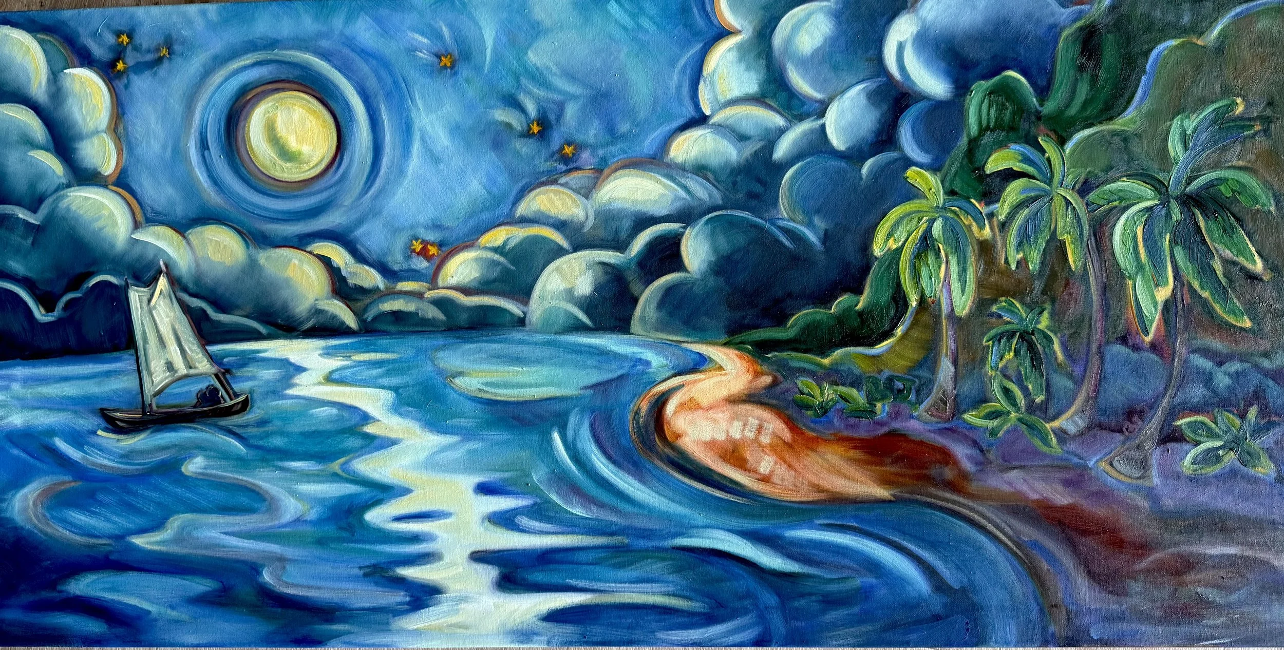 Fresh off the Easel: “Moonrise Voyage” 