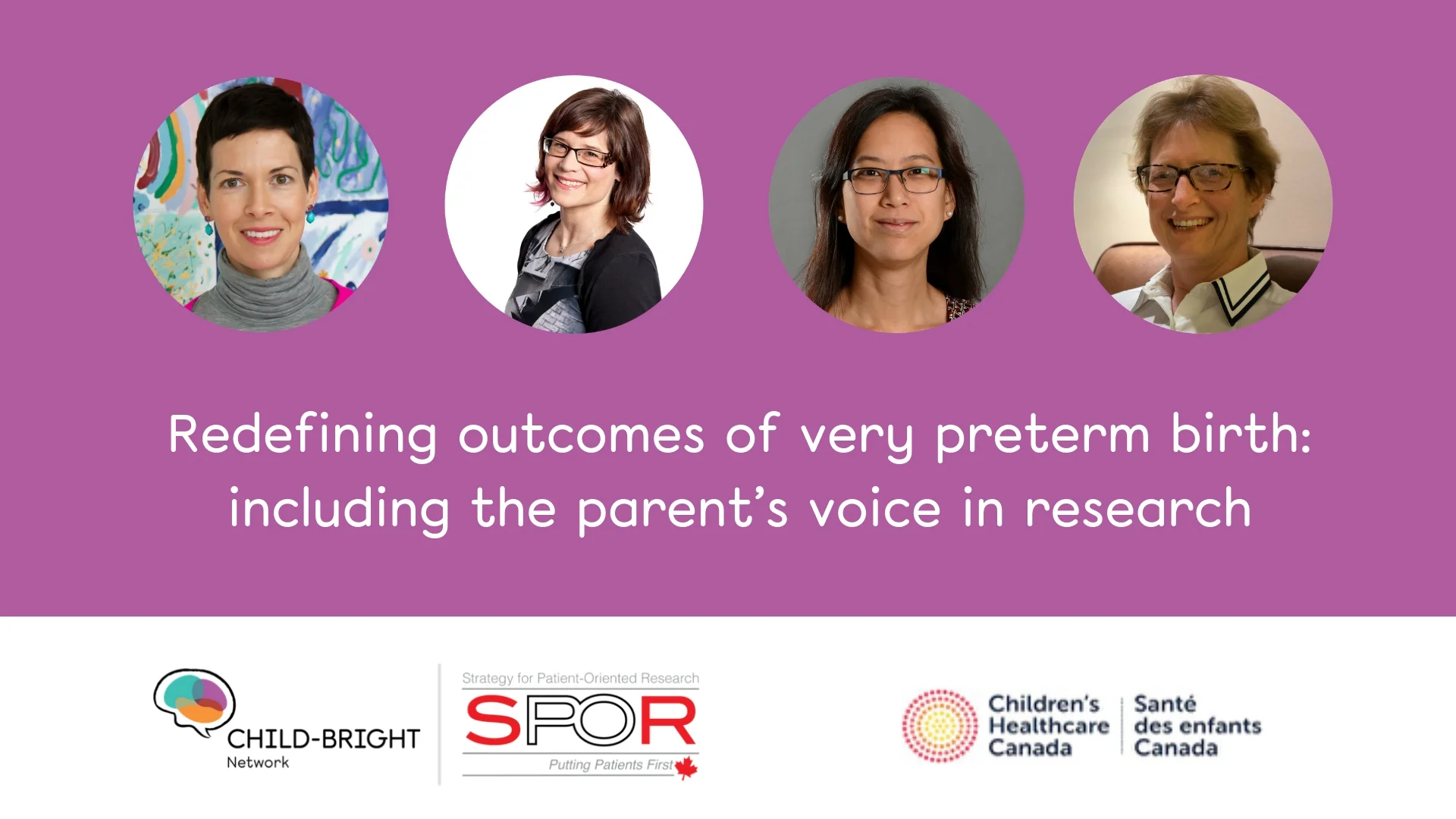 Redefining outcomes of very preterm birth: including the parent’s voice in research
