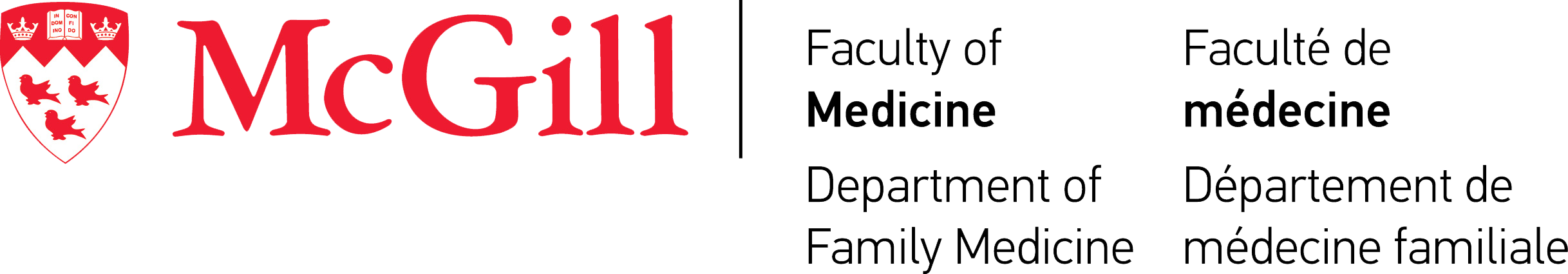 Text: McGill Faculty of Medicine, Department of Family Medicine.