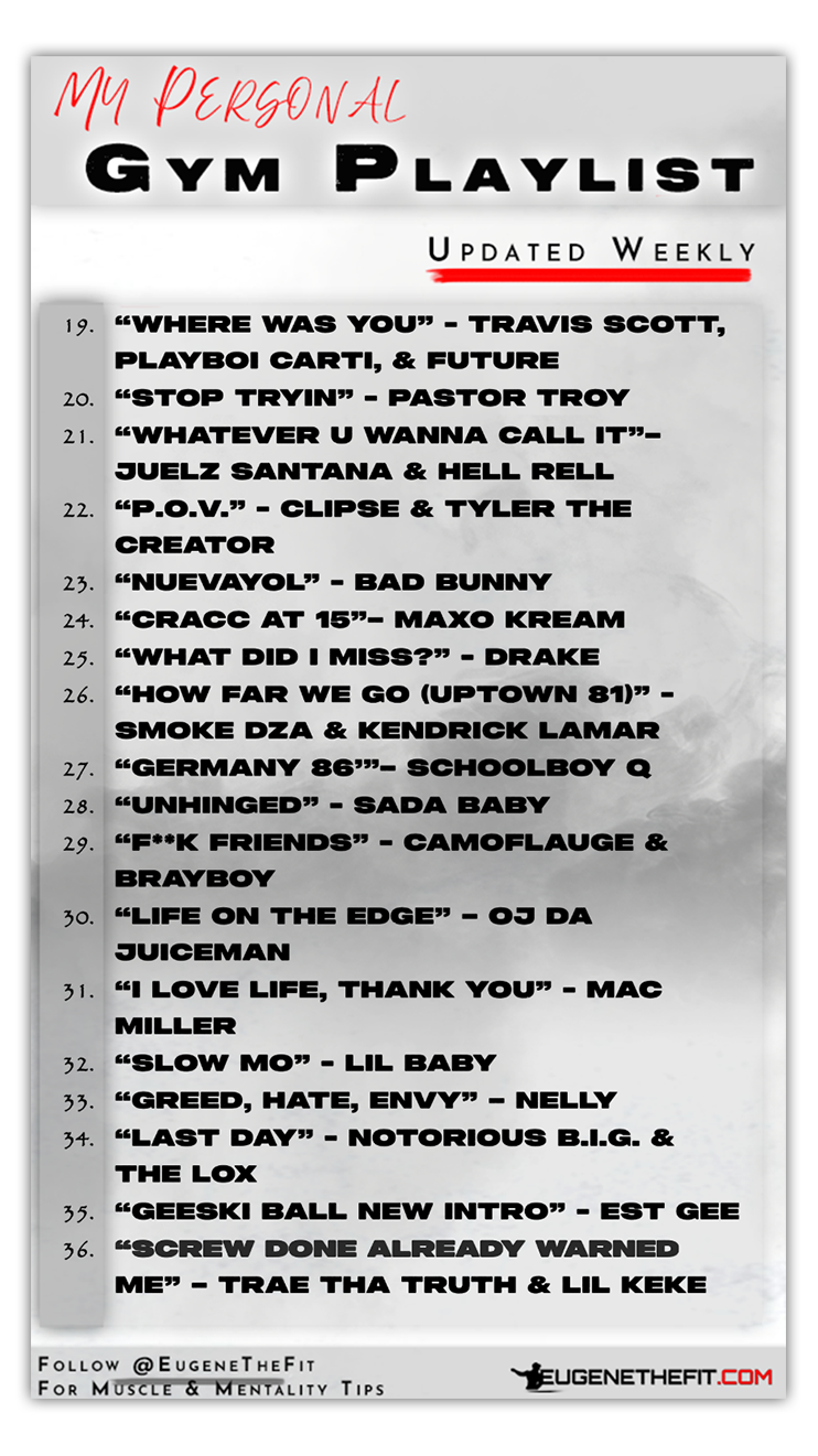 Best rap songs for the gym 2