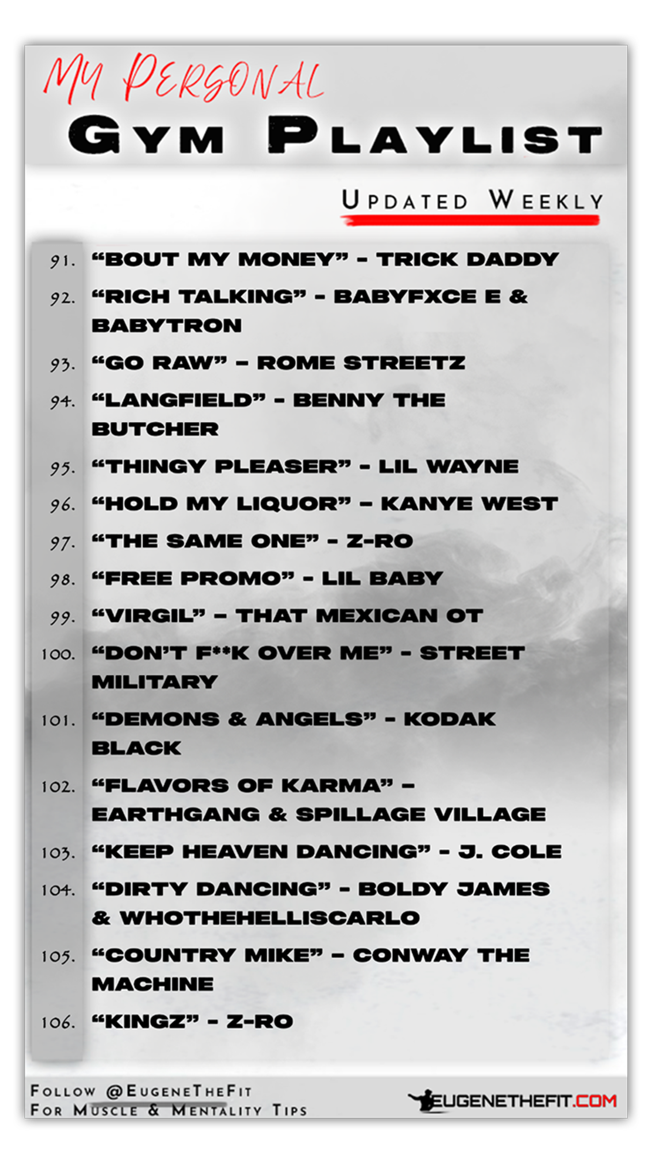 Best rap songs for the gym 6